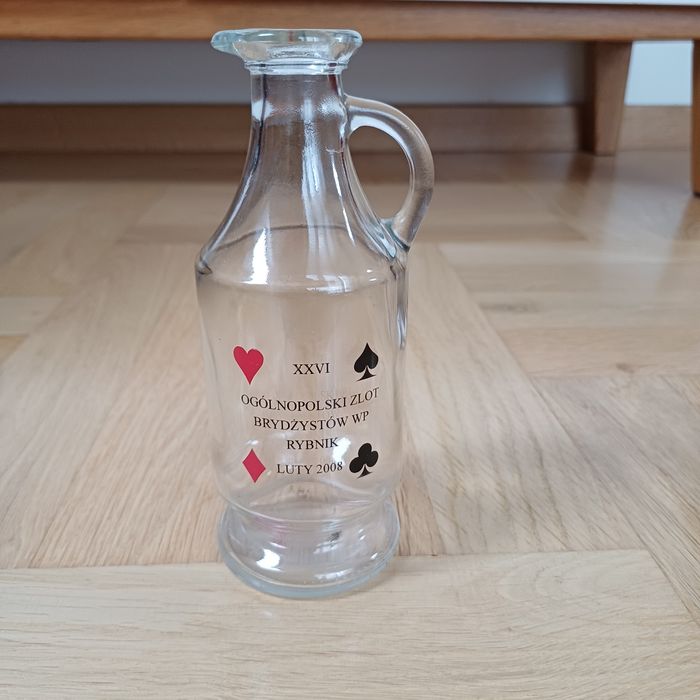 Karafka szklana zlot brydżystów