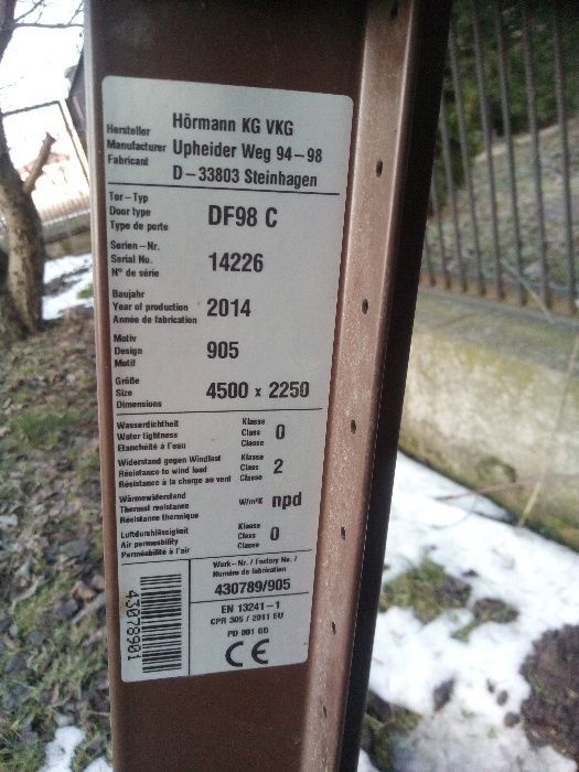 Brama garażowa Hormann