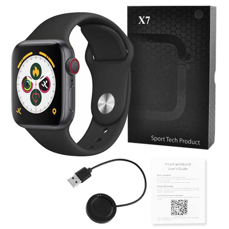 Смарт-Часы Uwatch Х7 Smart Watch Bluetooth Тонометр Голосовой вызов