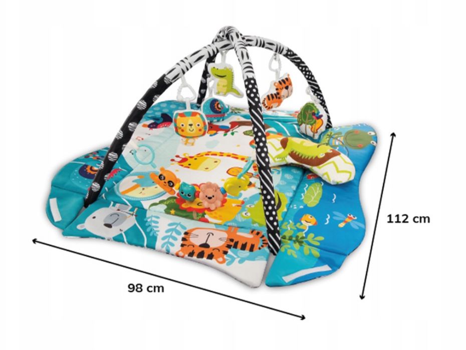 Розвиваючий килимок Lionelo Anika Plus MULTICOLOR