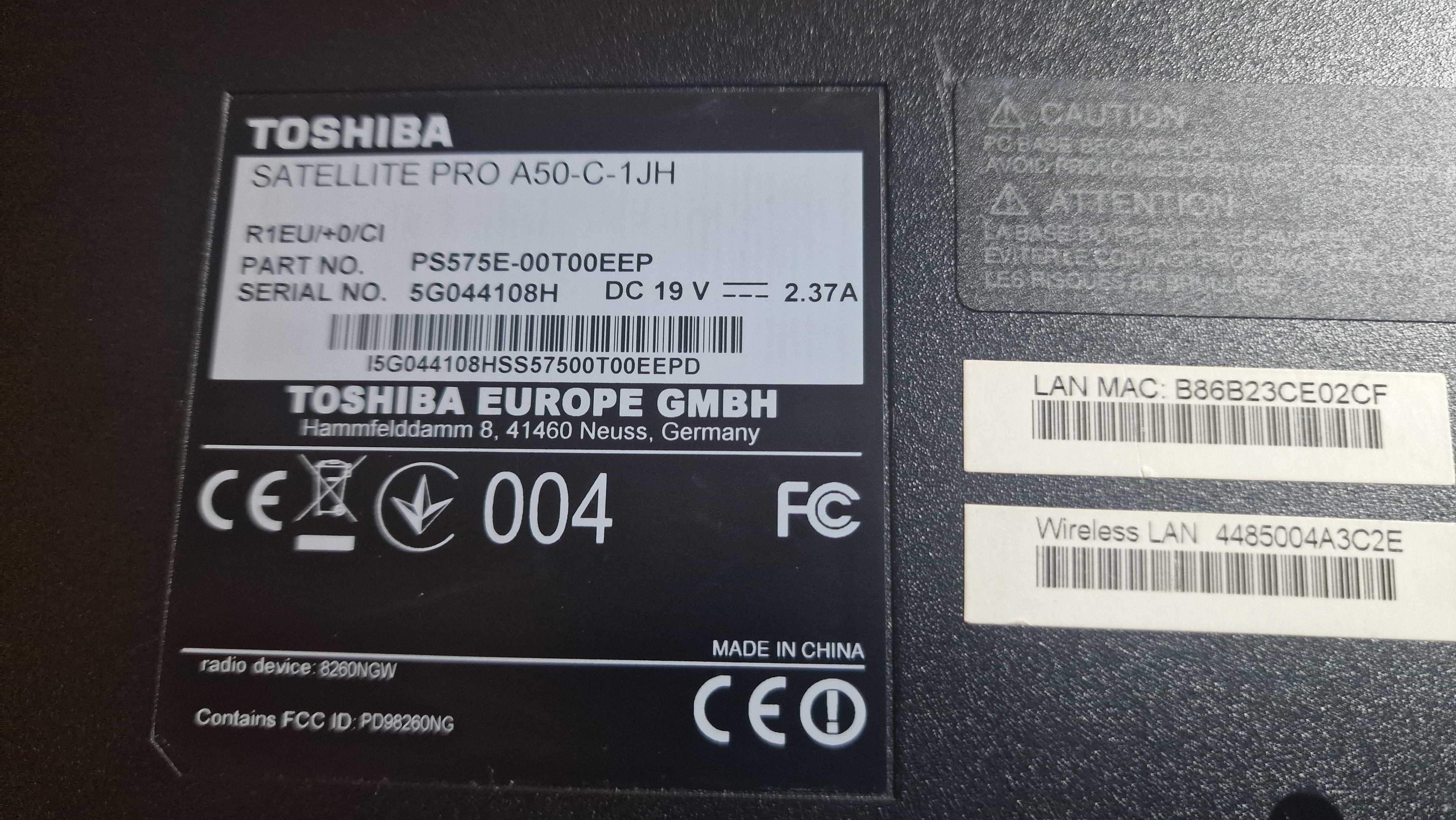 Toshiba Satellite pro A50-C-1JH