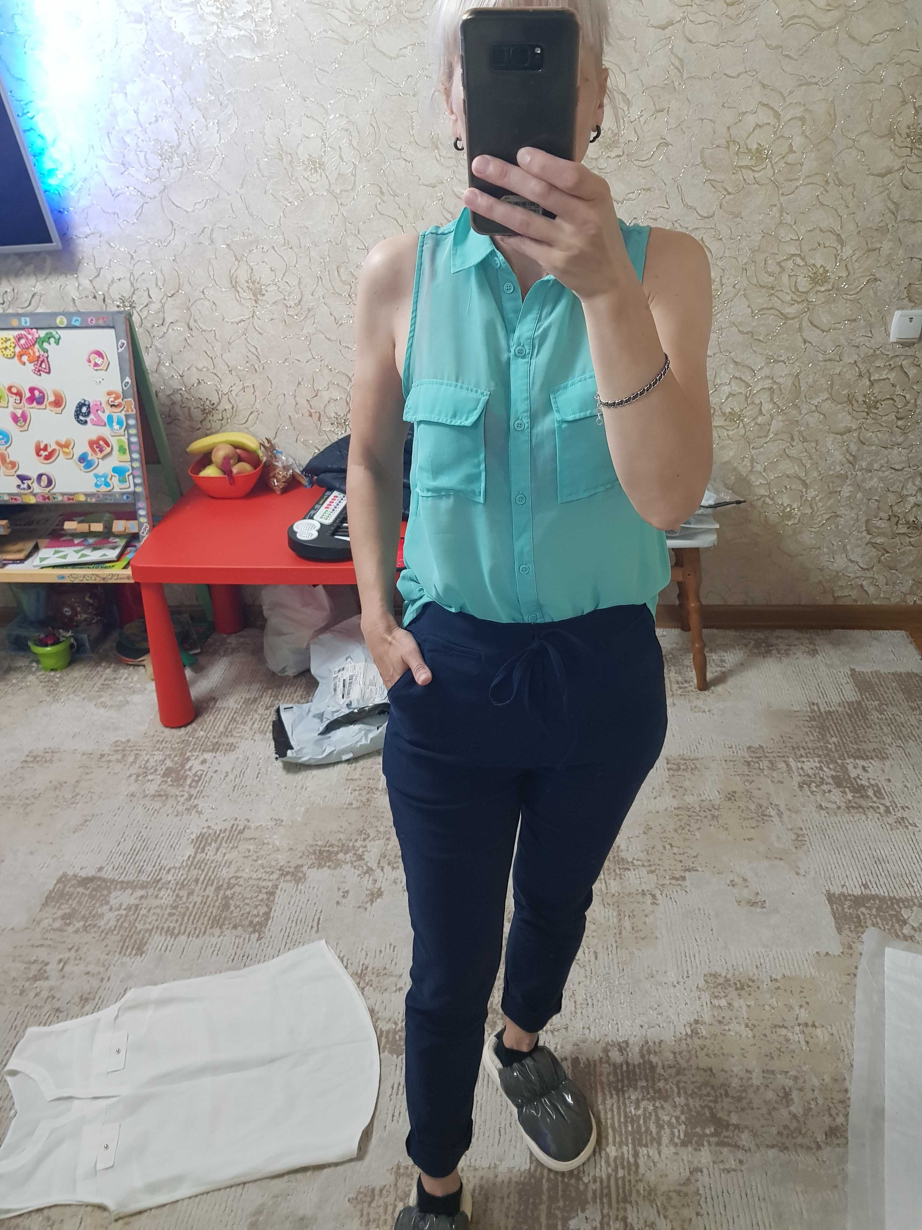 Брюки джогери ес,ем. Висока талія.