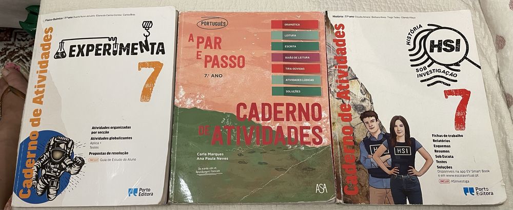 Cadernos de actividades 7 ano