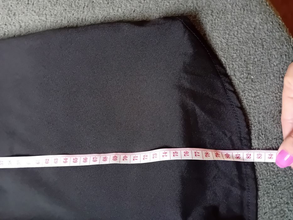 Sukienka czarna biały kołnierzyk S