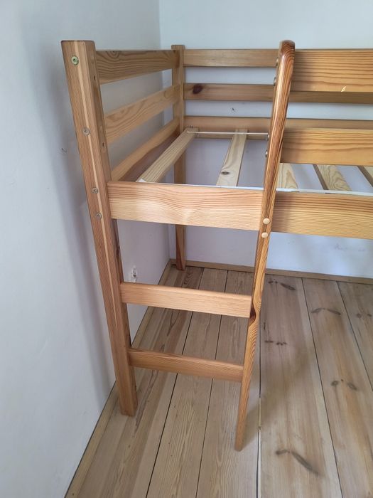 Łóżko na antresoli piętrowe dziecięce 90x200