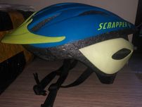 Kask rowerowy dziecięcy Scrapper niebiesko zielony