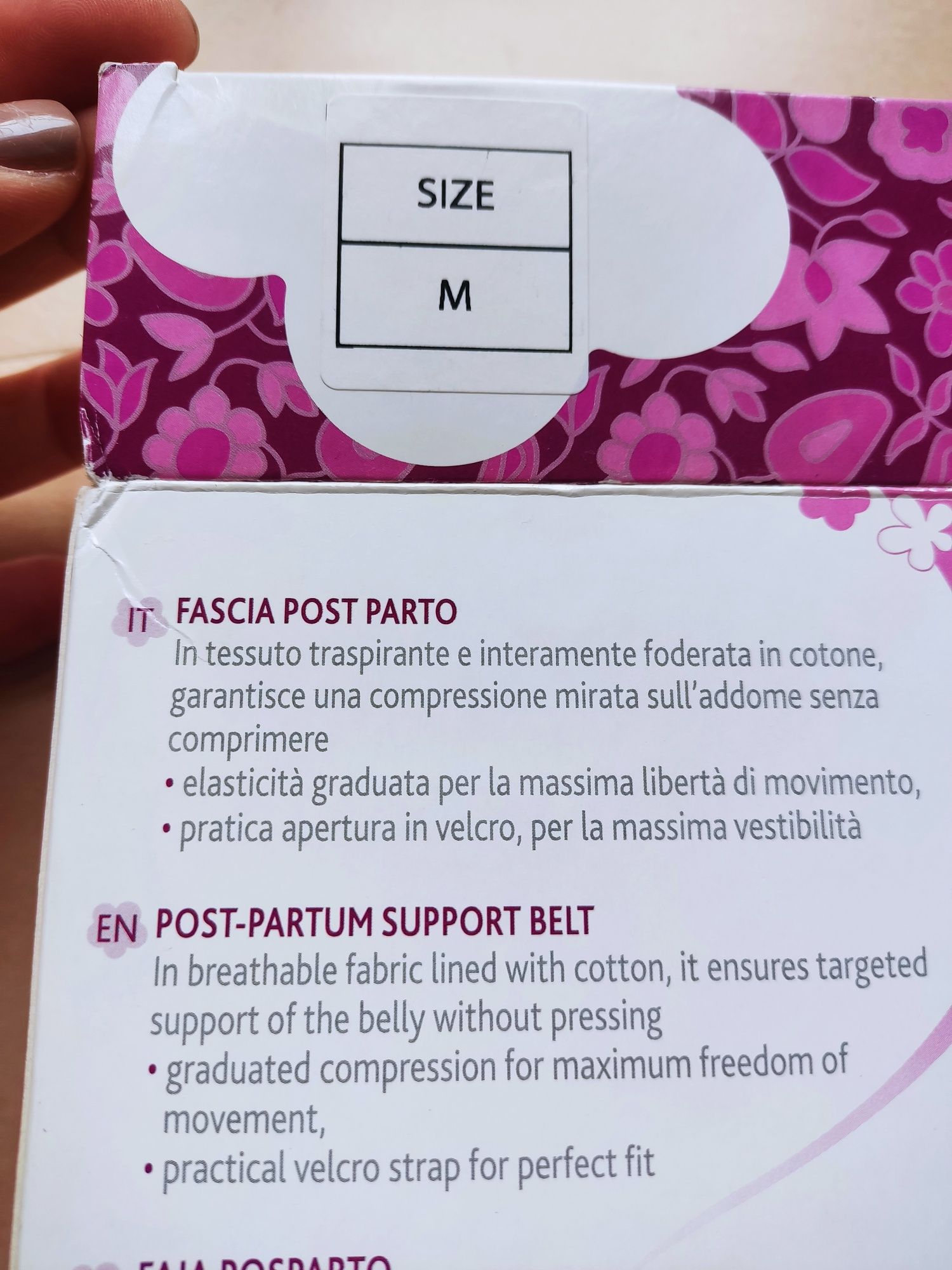 Cinta pós parto tamanho M maternidade