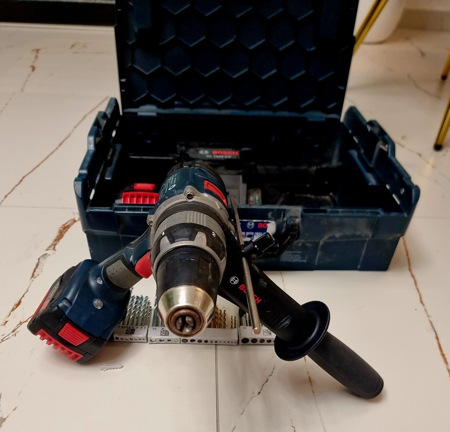 BOSCH Wiertarko Wkrętarka z Opcją Udaru - 2 AKUMULATORY gsb 14,4 VE-2
