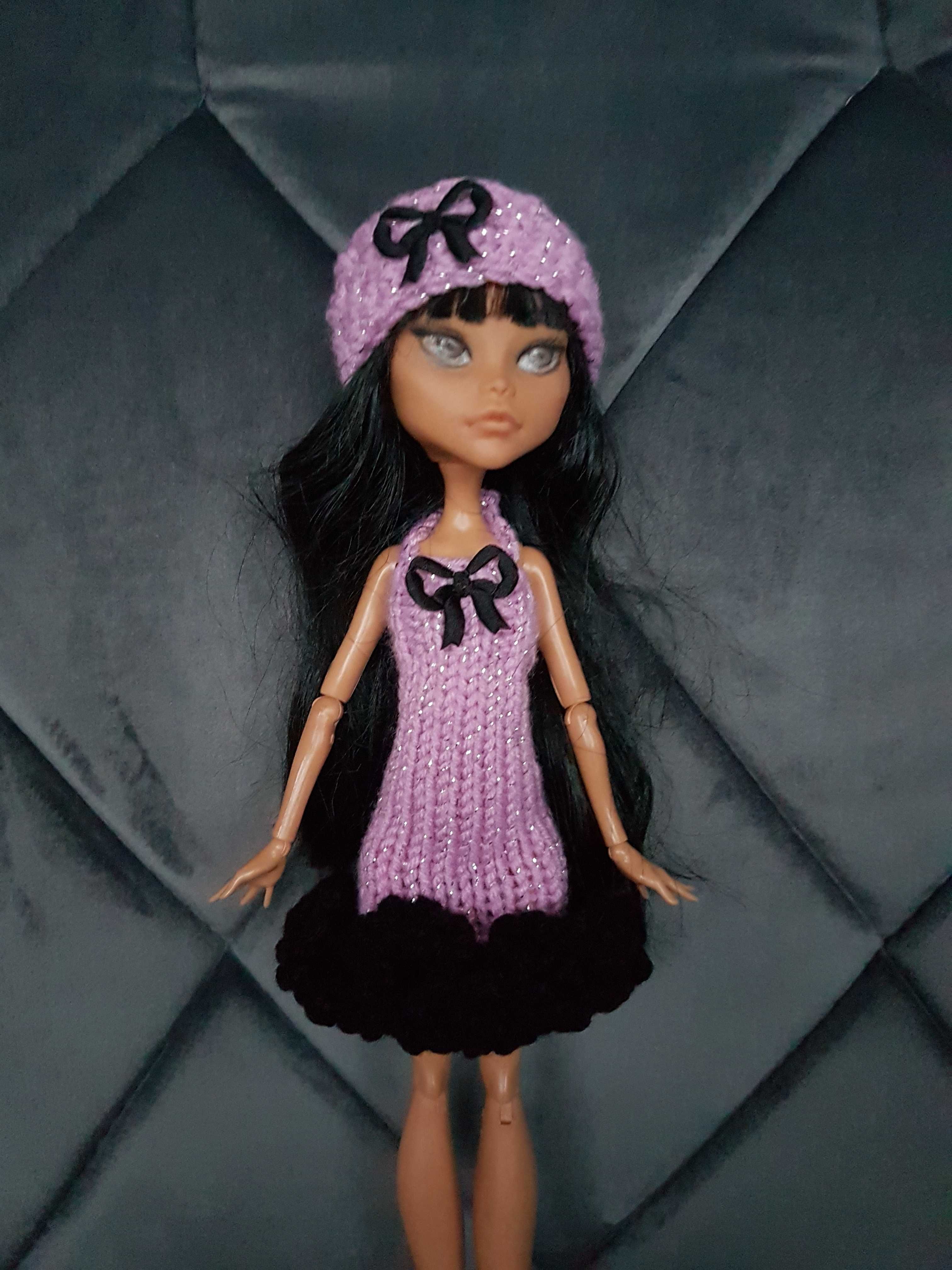 Zestaw 3 kompletów ubranek dla lalki Monster High