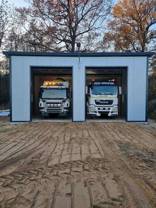 Garaże na zgłoszenie z płyty PIR/Ocieplane