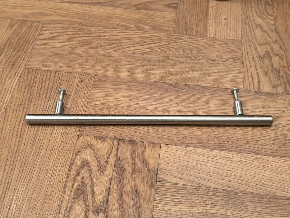 5x uchwyt reling meblowy do szafki 30 cm stal szczotkowana metalowe