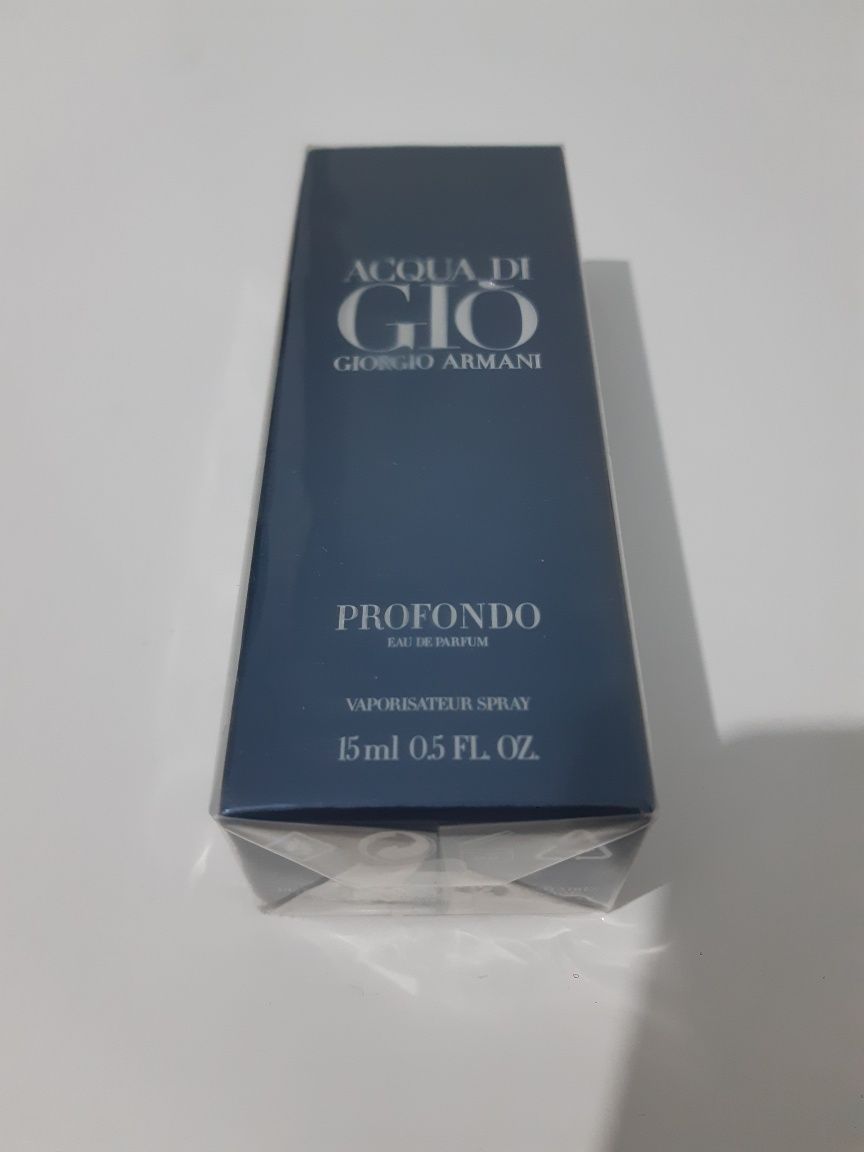 Armani aqua di Gio Profondo 15ml Eau de perfum 
Nowa nigdy nie używany