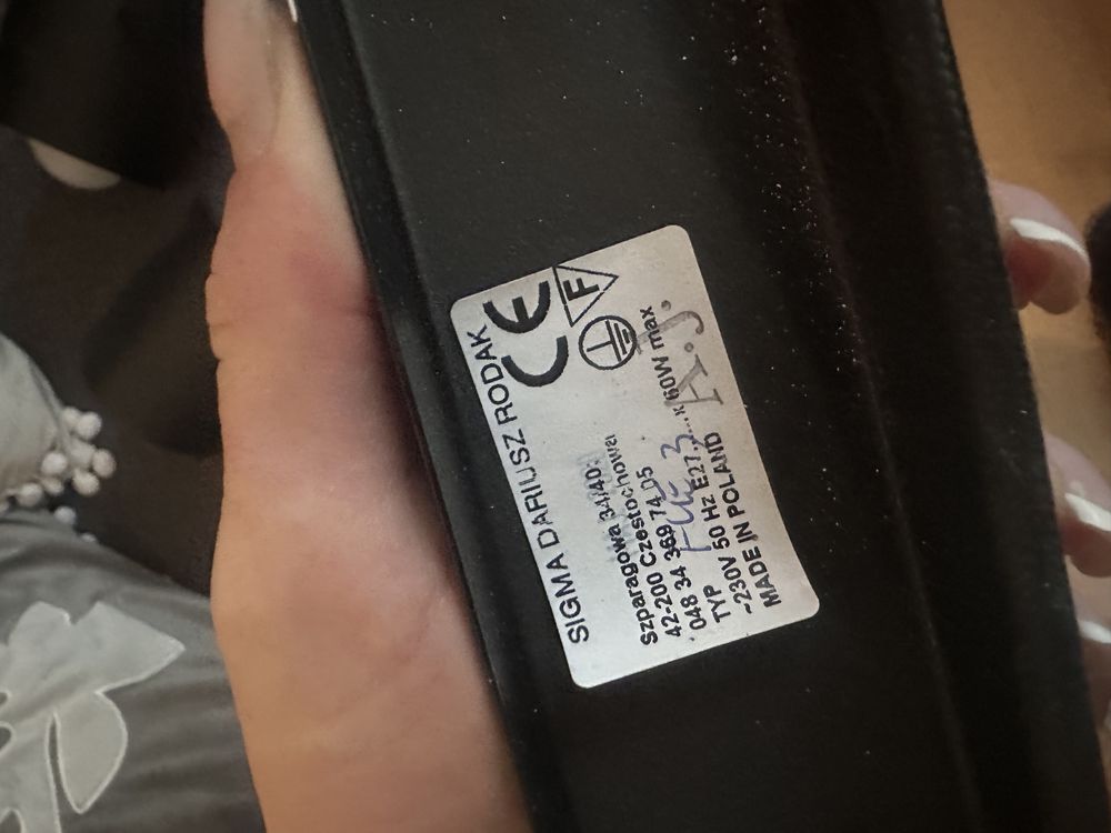 Potrójna lampa wiszaca czarny mat