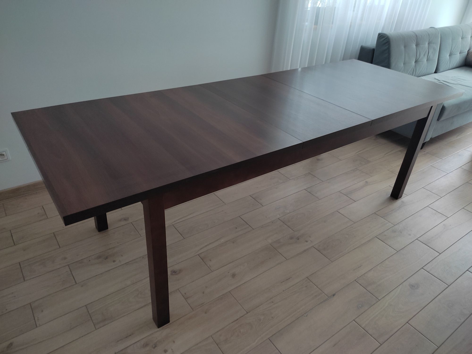Duży stół ciemny orzech ciemny brąz 10 os