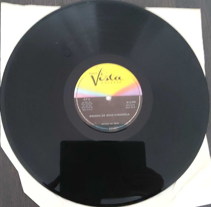 Vinil Lp - Walt Disney - Histórias Branca de Neve e Cinderela de 1969