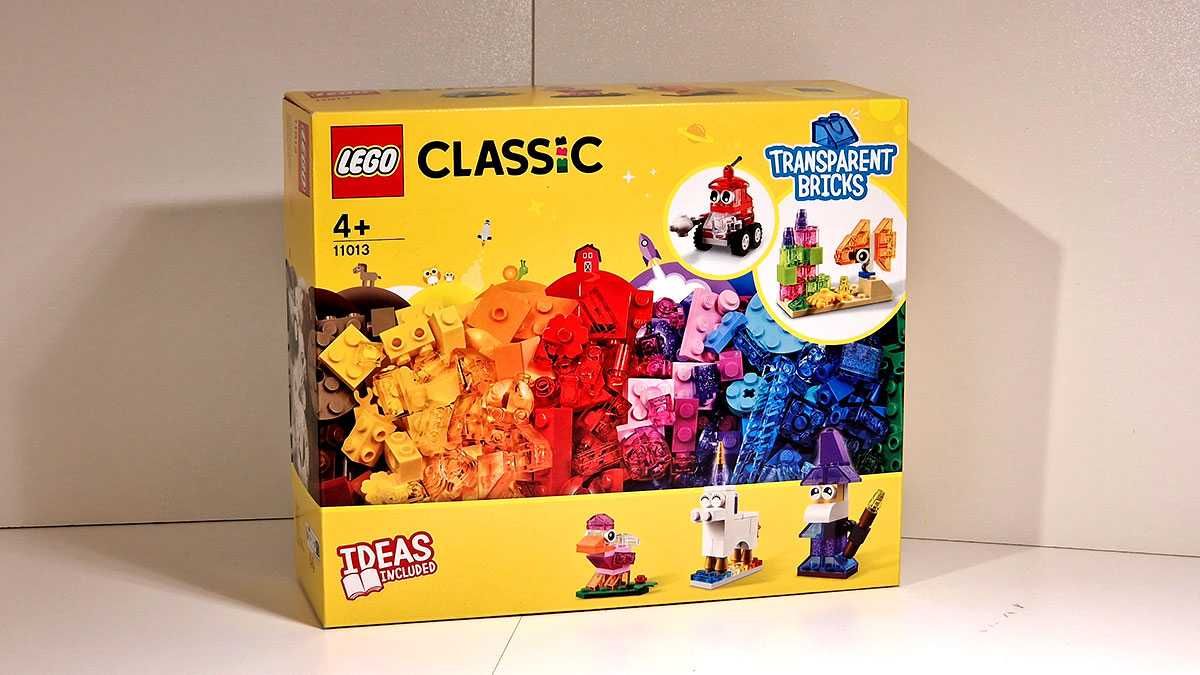 LEGO CLASSIC 11013 Kreatywne przeźroczyste klocki + GRATIS!