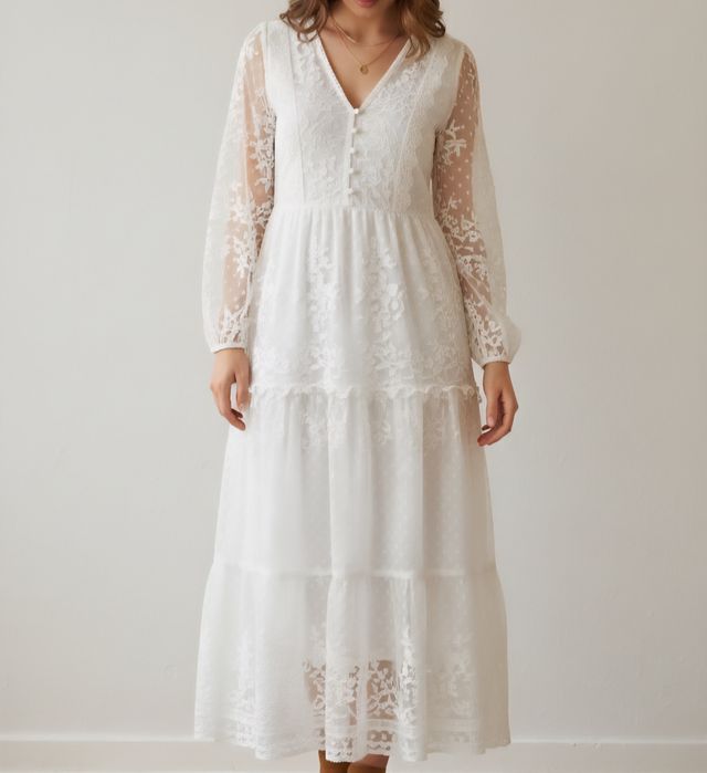 Romantyczna sukienka Boho XL