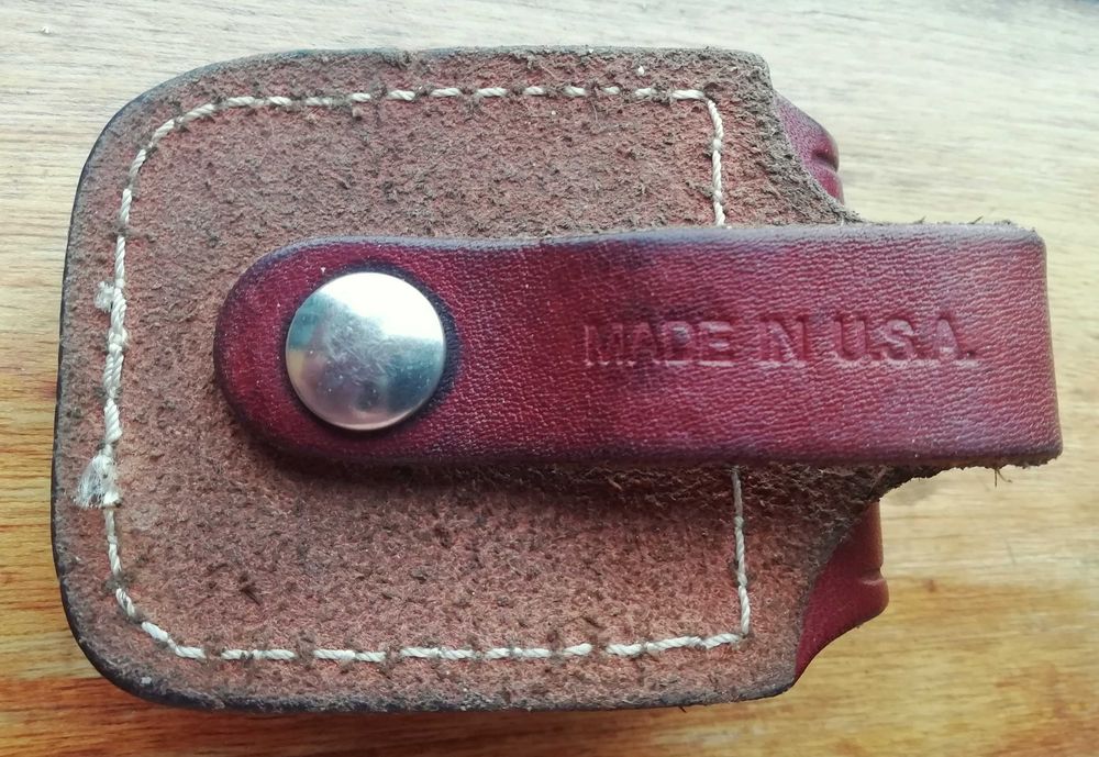 Capa ou bolsa de couro porta isqueiro Zippo original