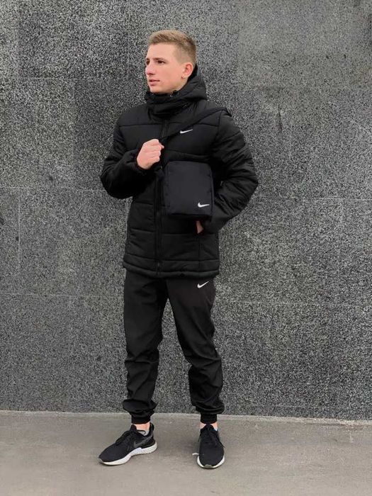 Костюм мужской зимний Nike до -25° куртка штаны сумка перчатки найк