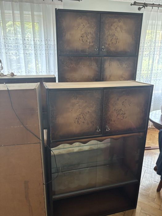 Regal meblościankę z PRL polysk