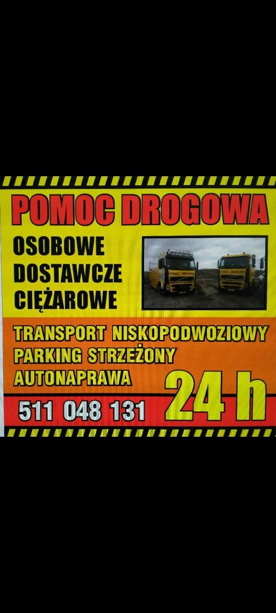 Ceny od 2 zl za km Pomoc drogowa transport maszyn