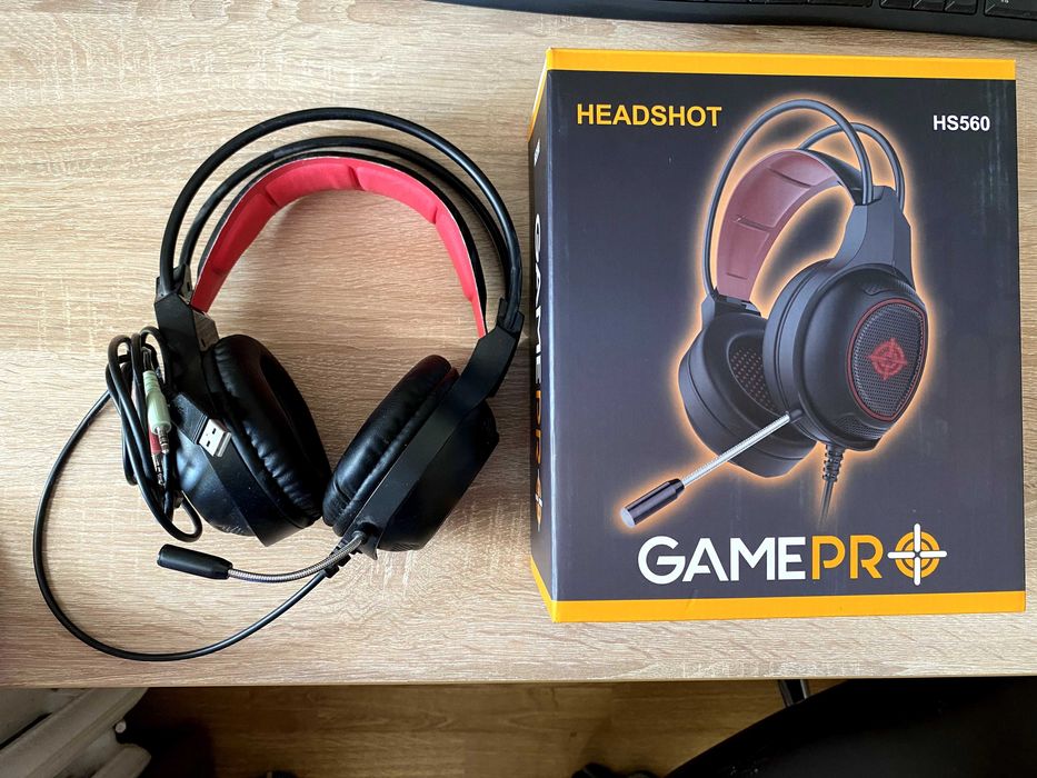Навушники комп'ютерні GamePro HS560 Чорно-червоний