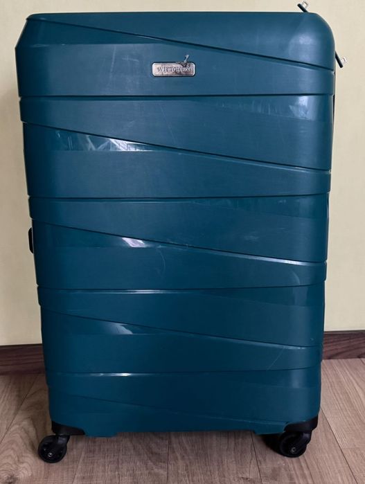 Велика валіза на колесиках Wittchen (бірюза)