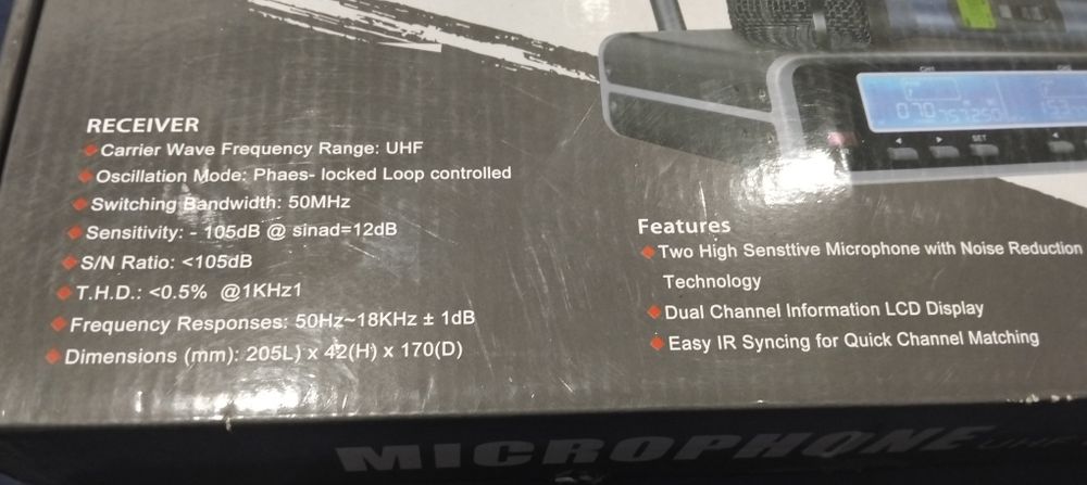 Microfone Audiomix em fio