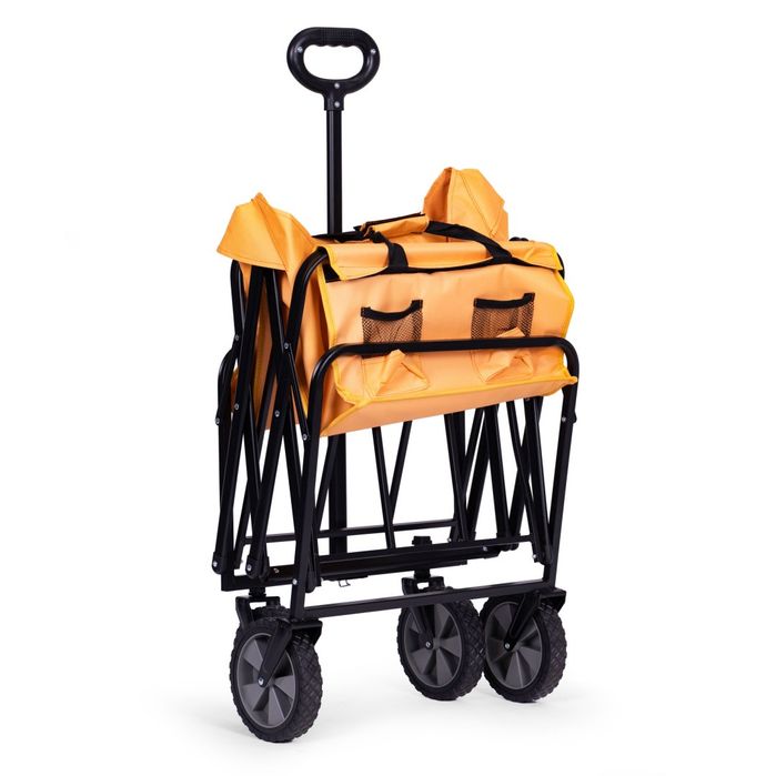 Wózek transportowy składany duży wózek ogrodowy plażowy 47x105 cm