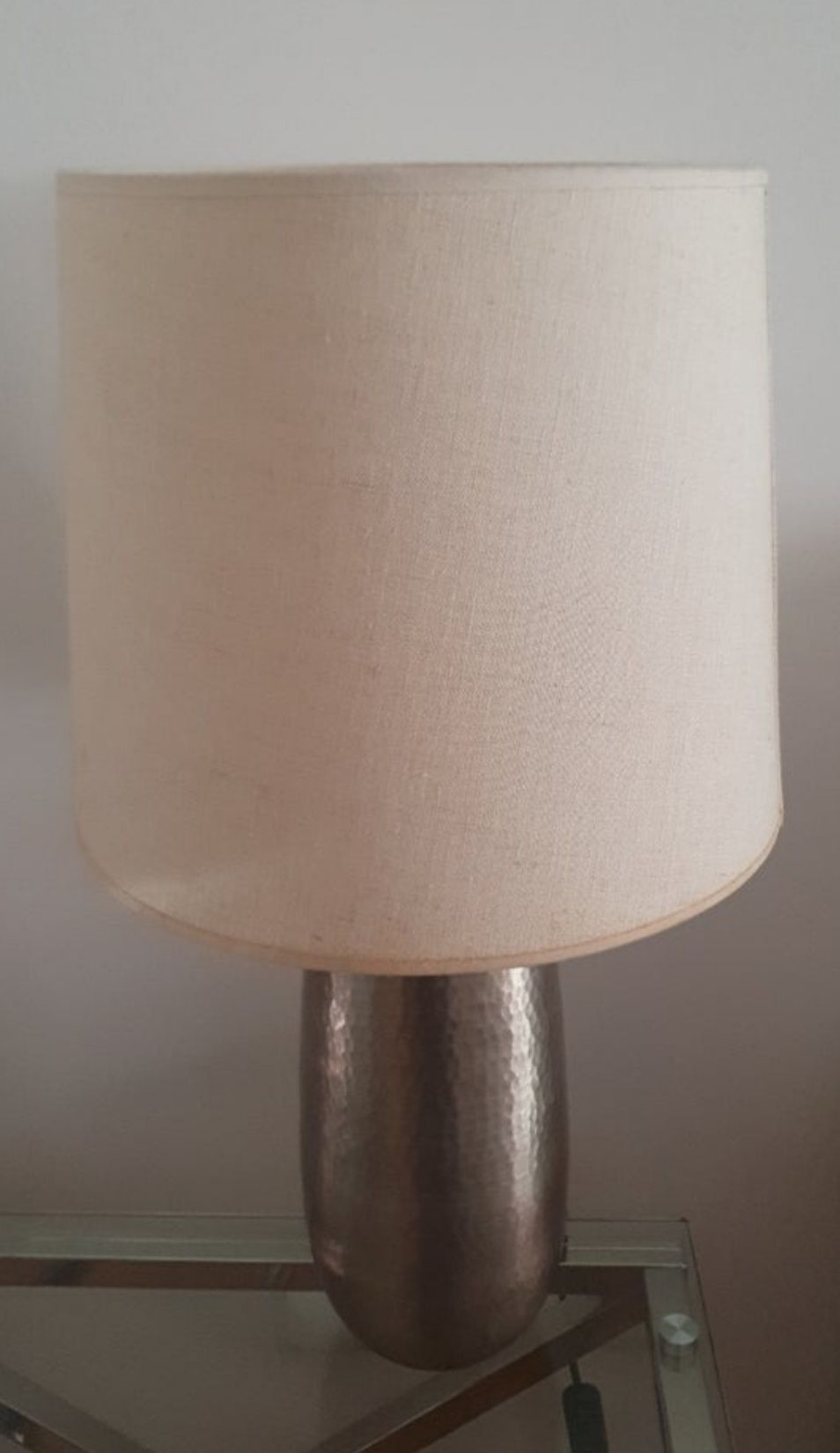 Candeeiros 60cm c/ abajur beje