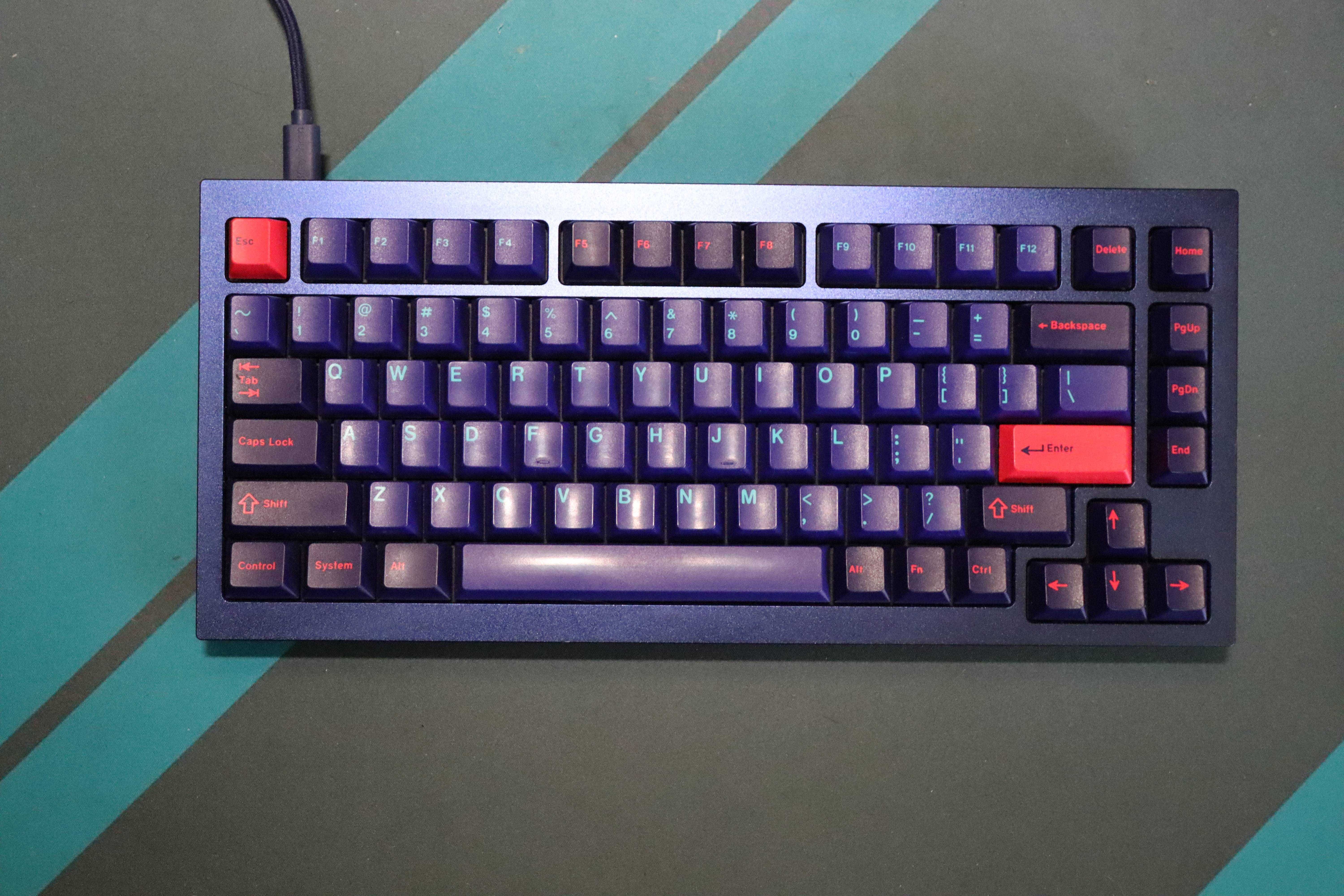 кастомна механічна клавіатура Keychron Q1 + GMK Laser R2