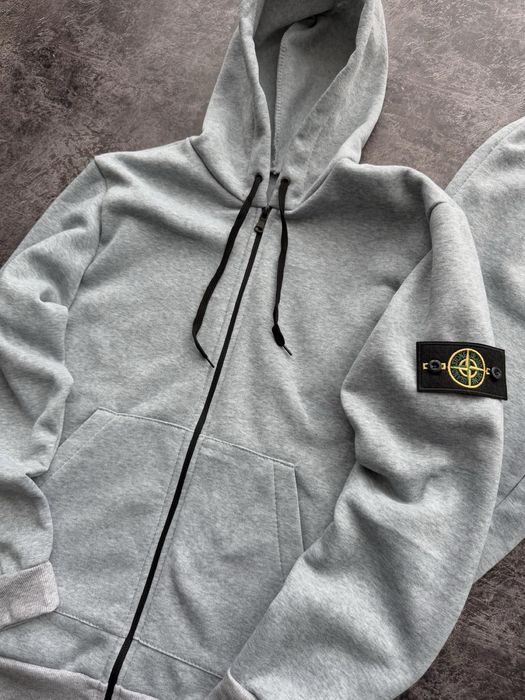 Спортивний костюм STONE ISLAND зима сірий