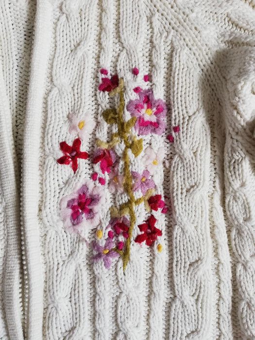 sweterek dziewczęcy H&M 6-7 lat