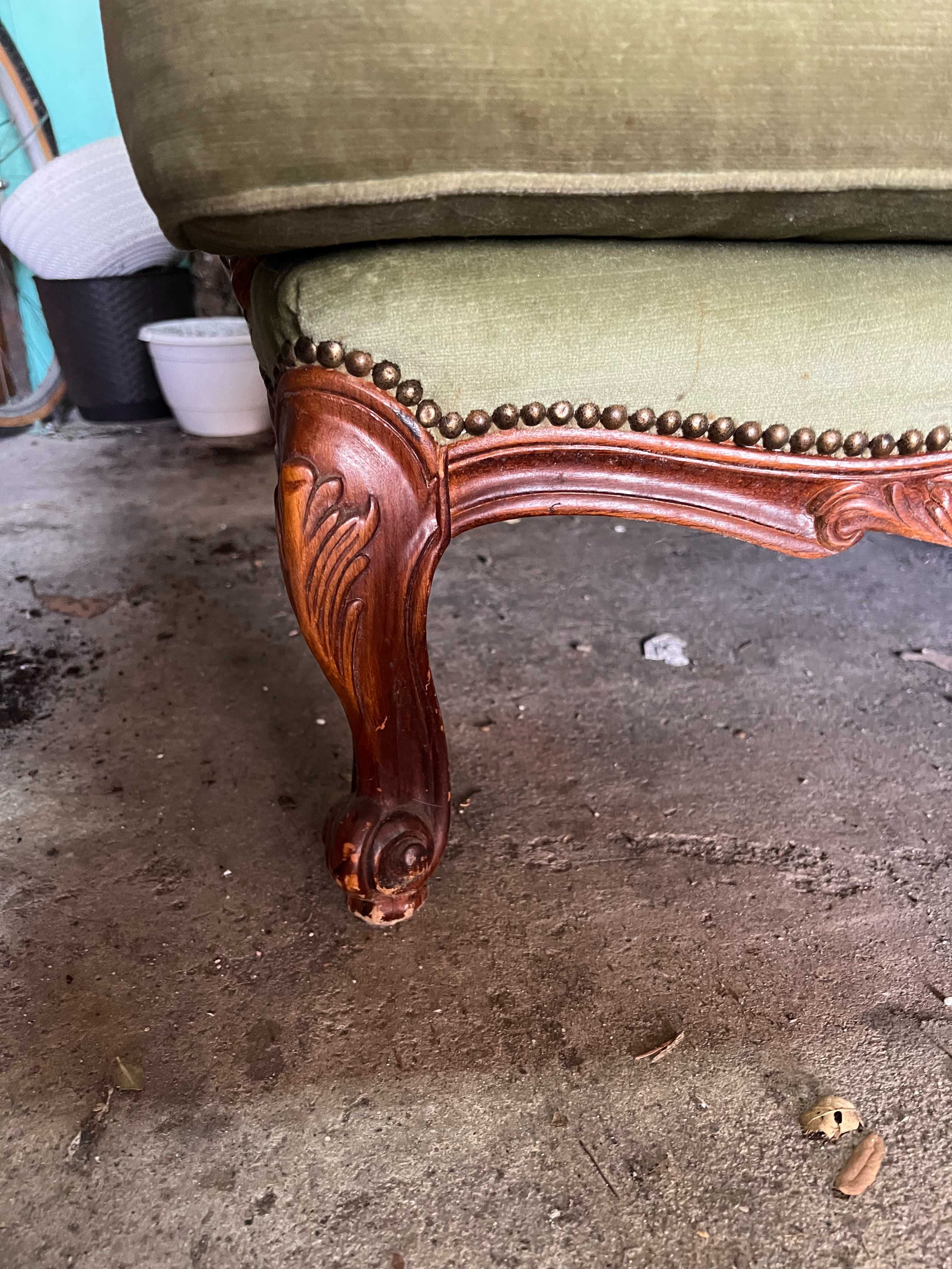 Sofa plus dwa fotele w stylu CHIPPENDALE