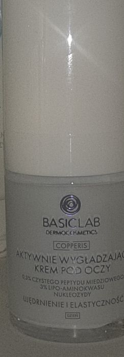 Basiclab copperis krem pod oczy z peptydem miedziowym