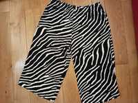 H&M spodnie bardzo duze XXXL 46 oas 102cm wzor zebra