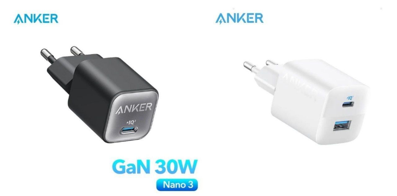 Мережевий зарядний пристрій Anker III Nano 30W,  Anker 323 P-Port 33W