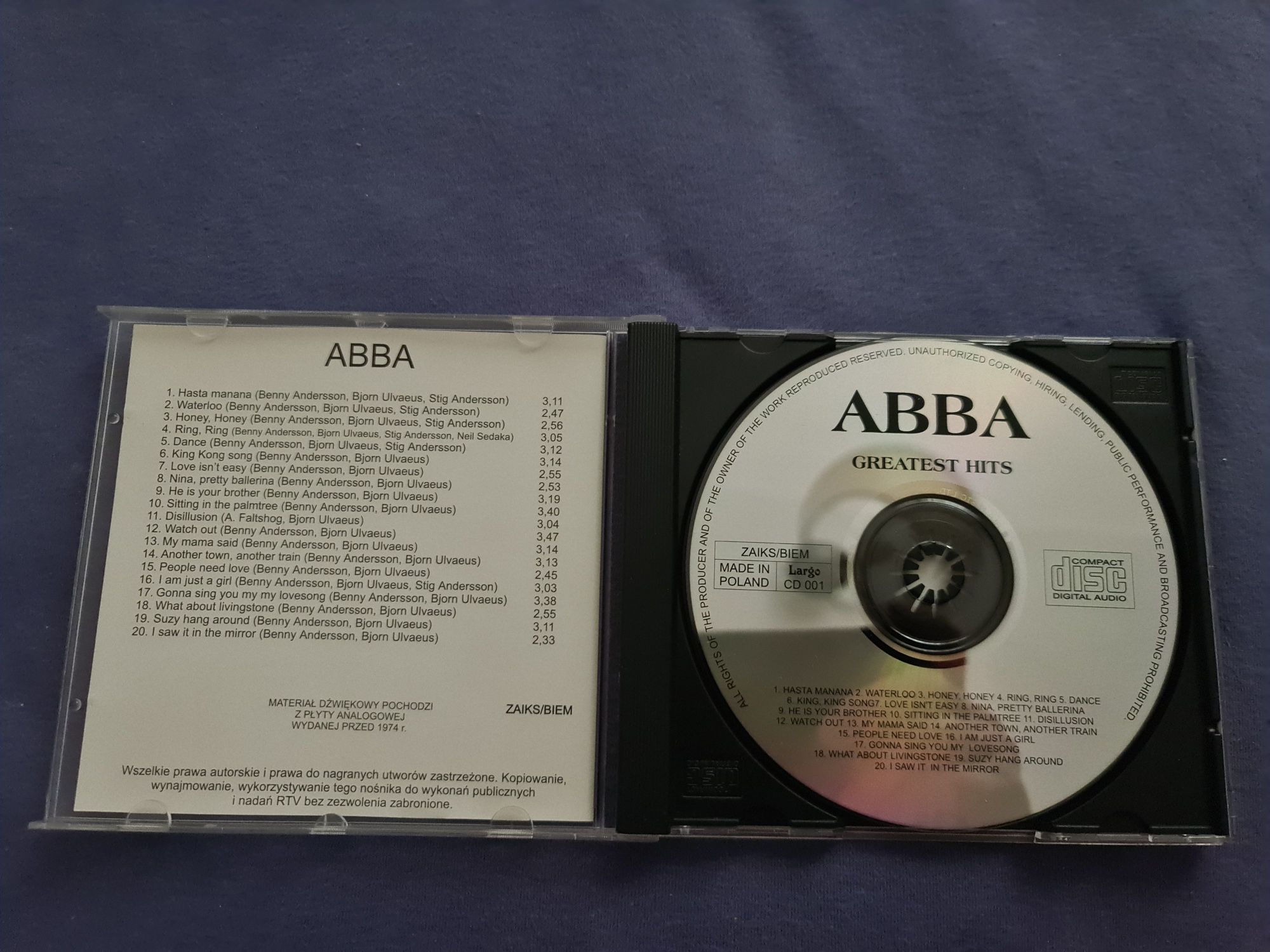 Abba Greatest 60' Hits