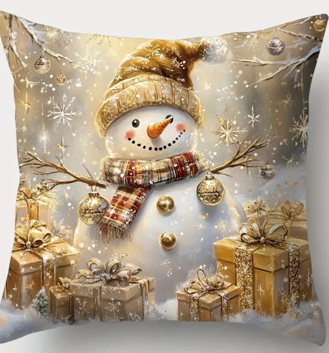 Świąteczne poszewki na poduszki 4 szt 45x45cm Polecam super kolory