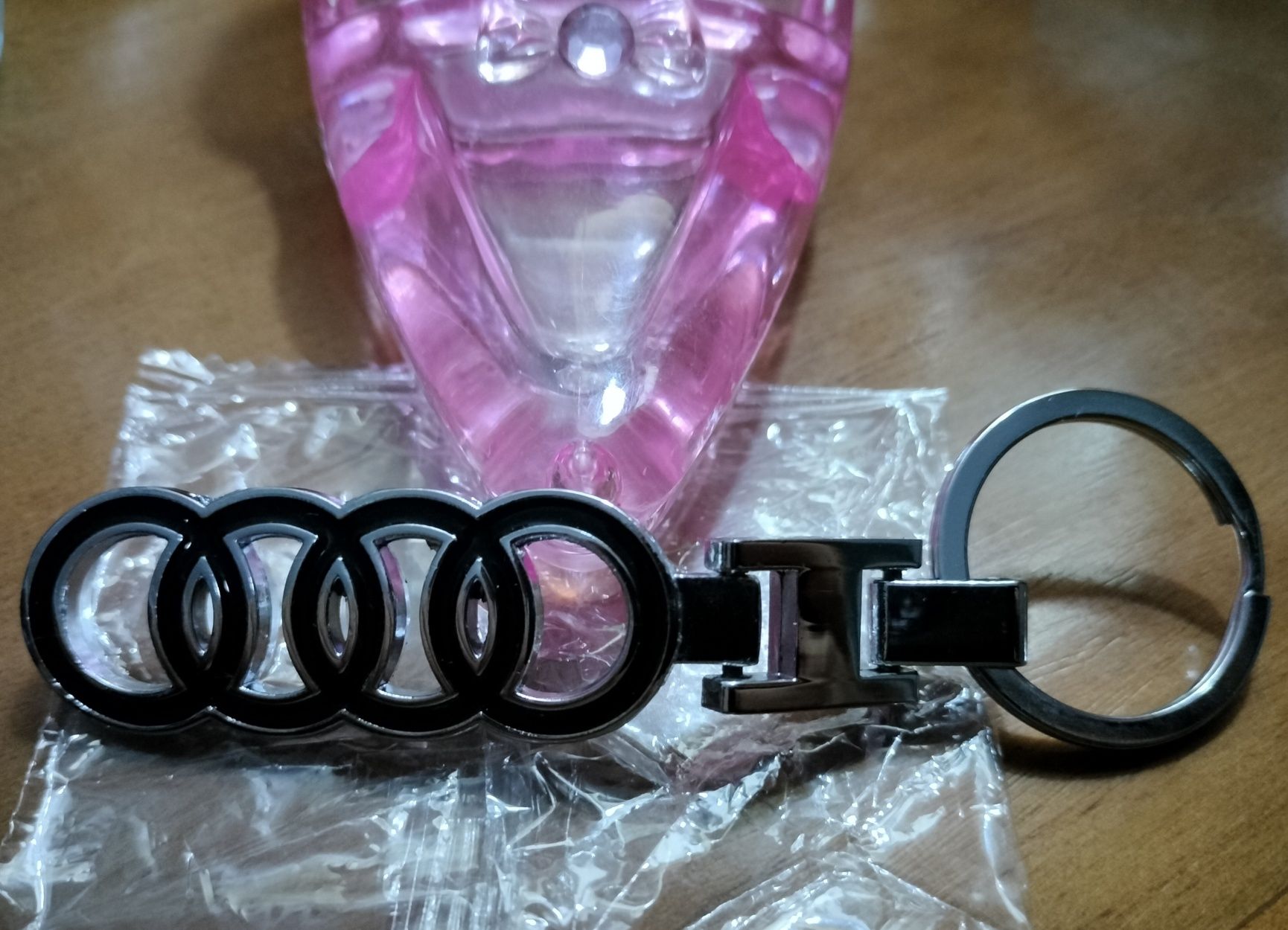 Porta Chaves Black Audi Logo -Ctt Grátis em 48 Horas !