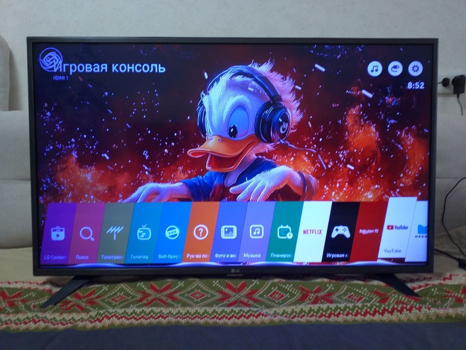 4K video. Wi-Fi. LG 43"діагональ .SMART TV.