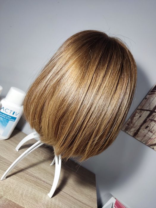 Peruka z prawdziwych włosów słowiańskich w kolorze blond  Ta el