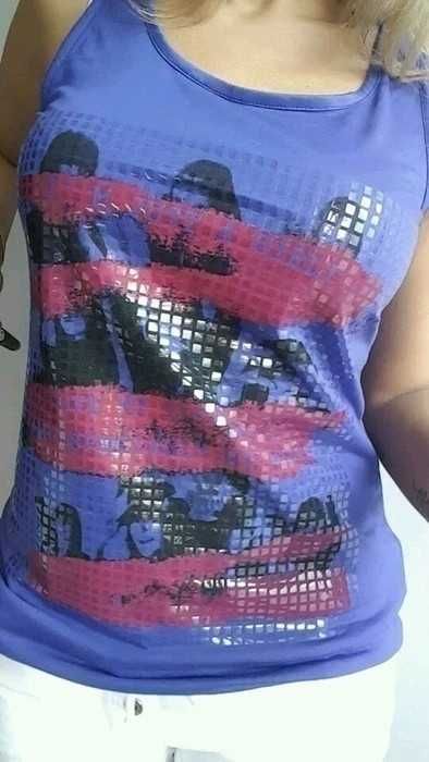 Nowy top bokserka z nadrukiem