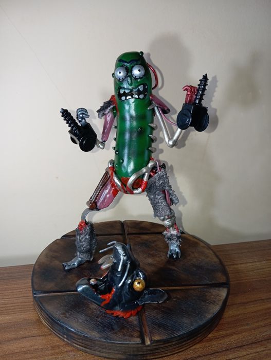 Ручная работа -Фігурка "Огурчик Рик"