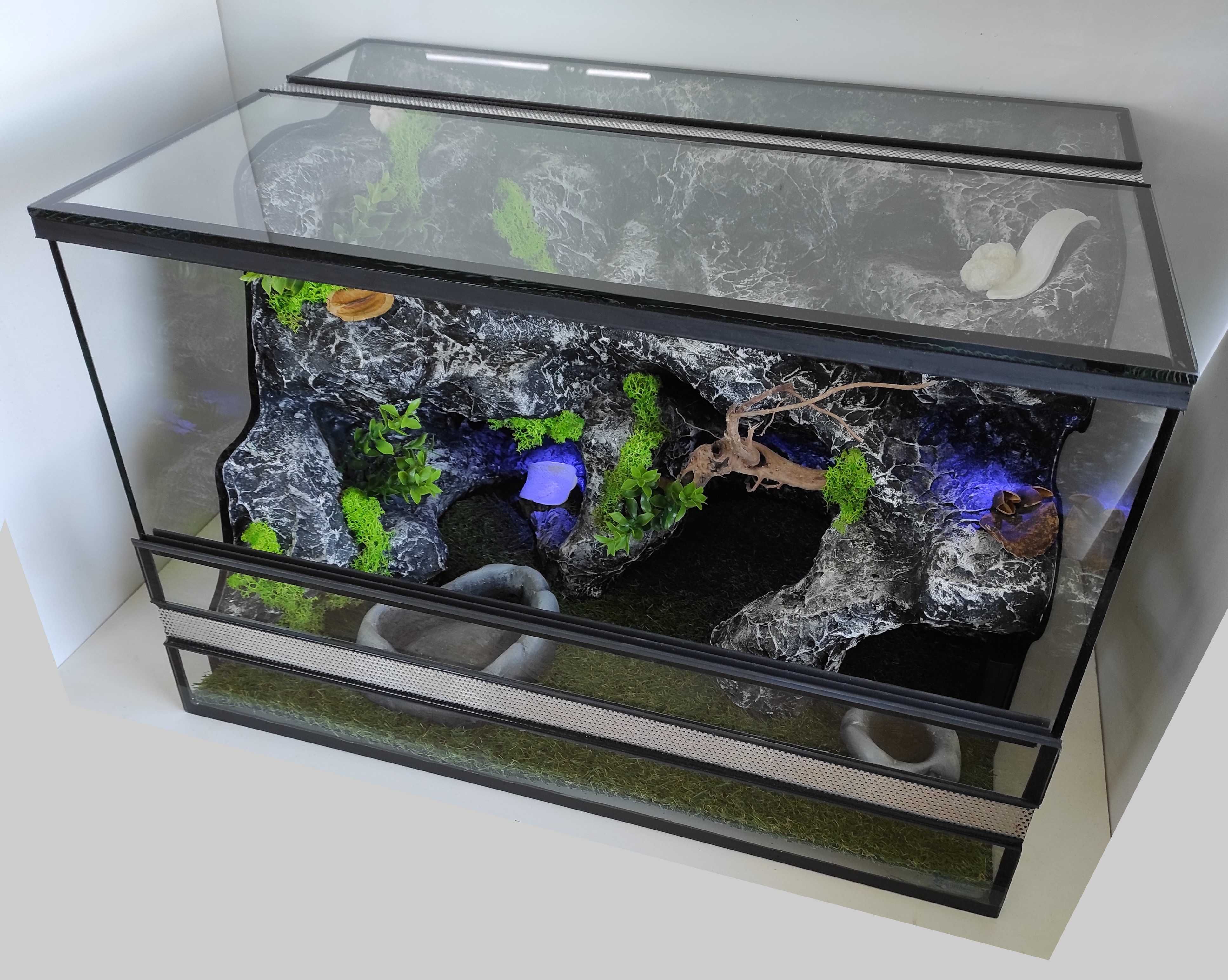 Terrarium dla jaszczurki, małego węża, TW42S3O, AquaWaves