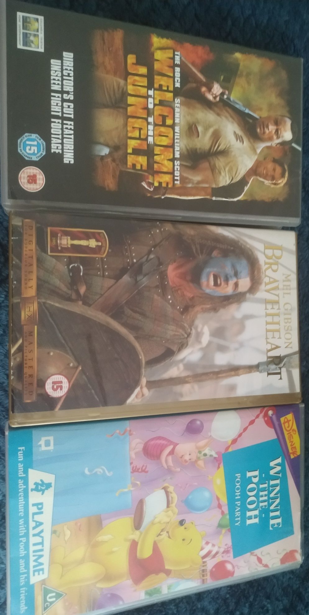 Zestaw kaset vhs 11 sztuk