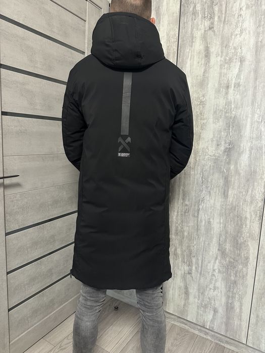 Чоловіча зимова довга куртка парка