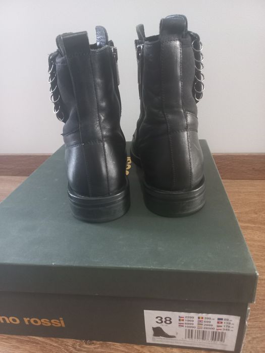 Botki skórzane r.38