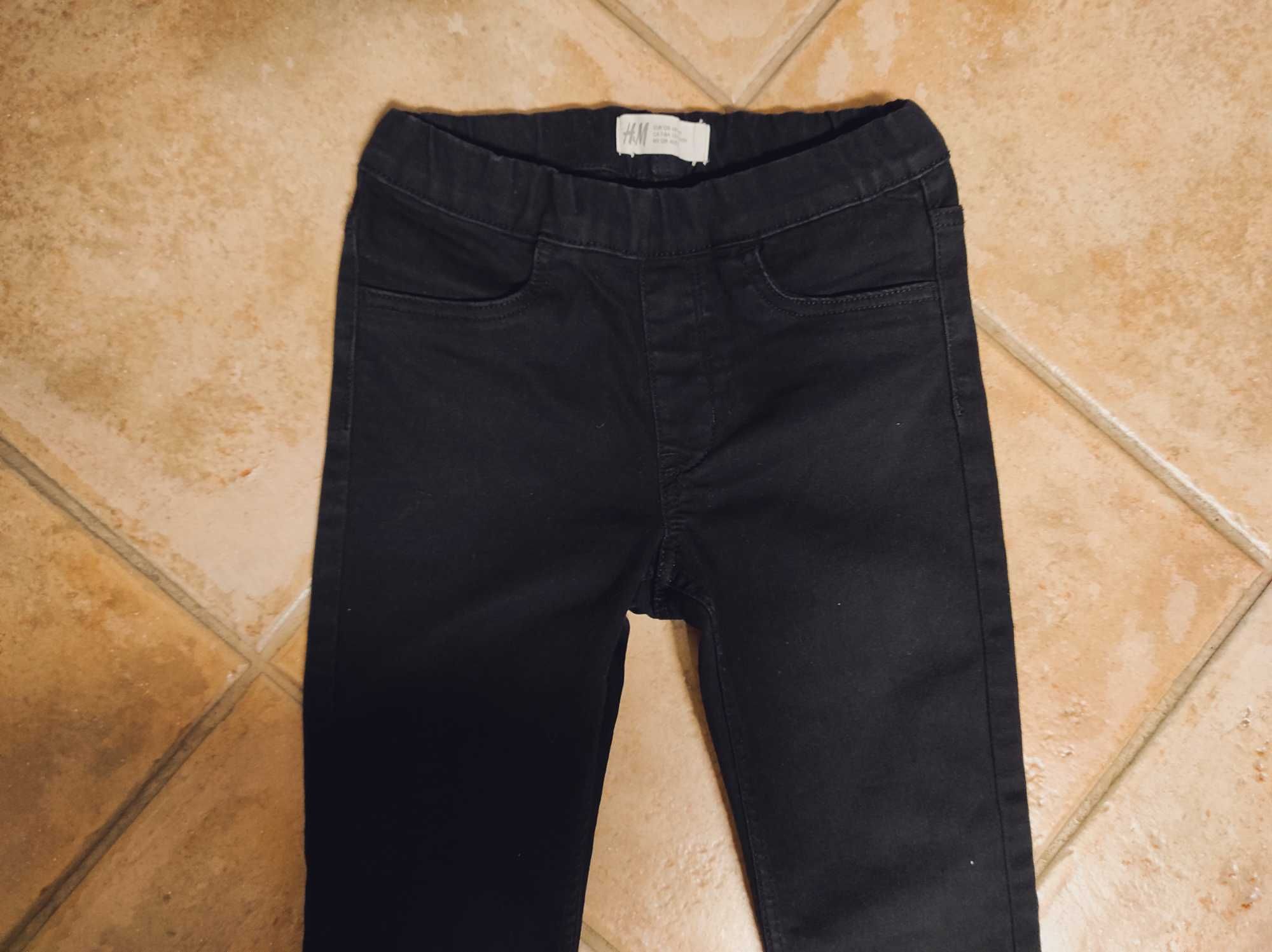 Jegging preto H&M para menina tamanho 7/8 anos