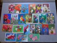 Советские открытки 8 марта, открытки с цветами